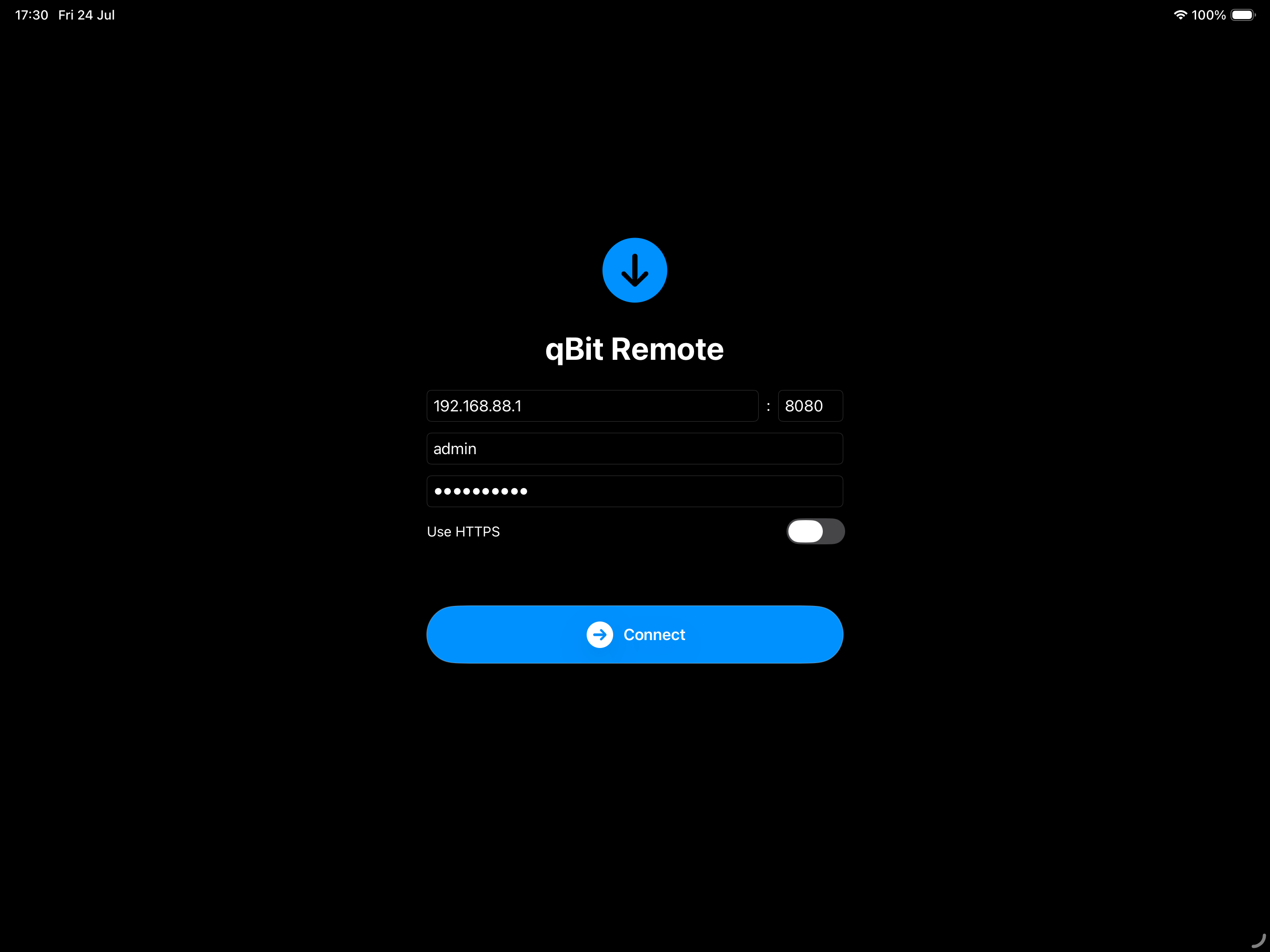 iPad — Login